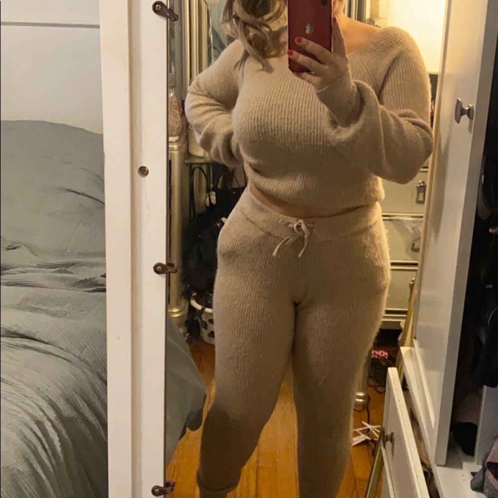Tan 2 piece Set